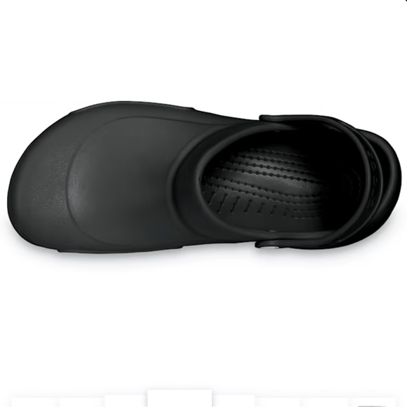 Crocs Bistro Slip Resistant Work Clog sling back strap solid top in black size 8 - Picture 4 of 8